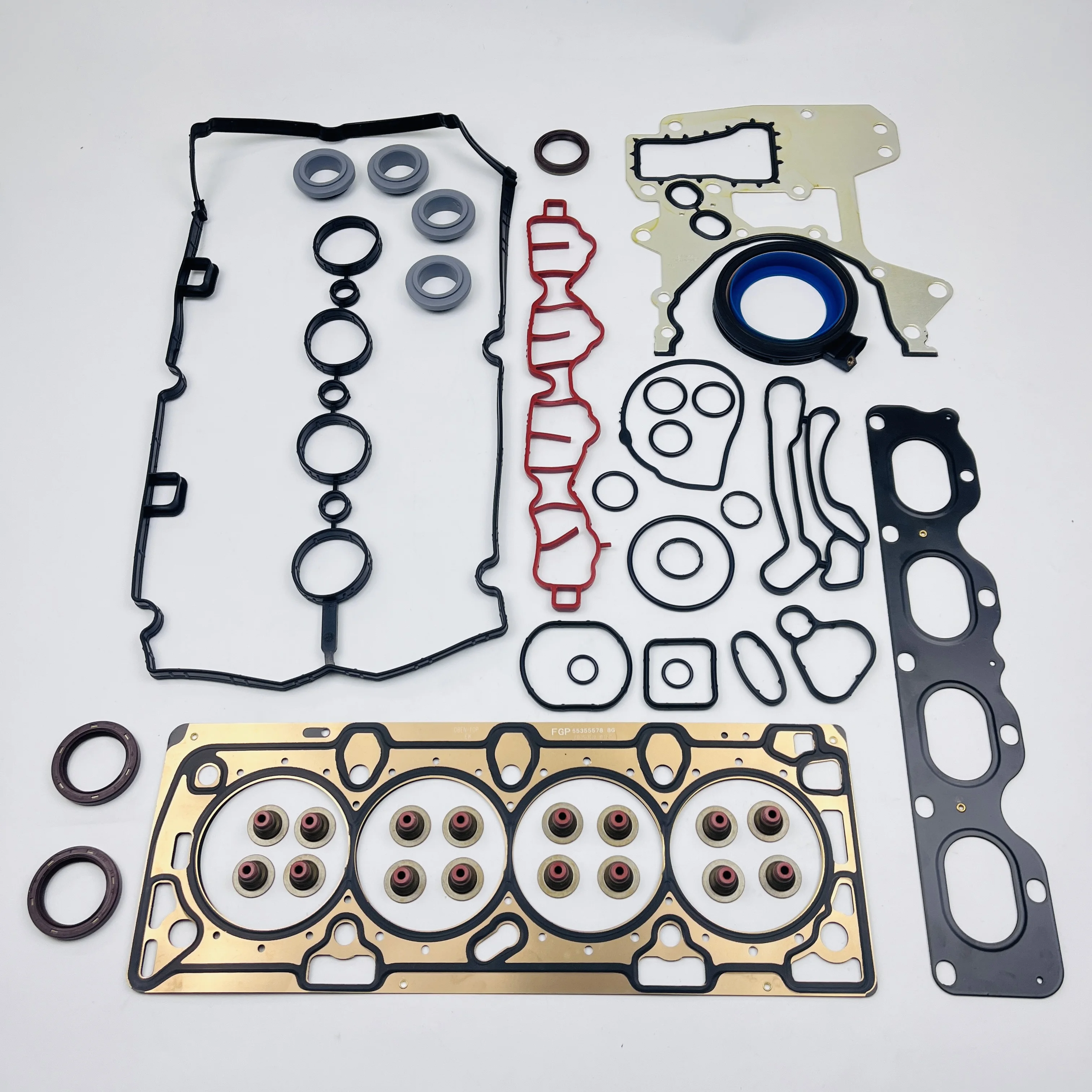 Engine cylinder  gasket set OEM# 55568528 for Chevrol Cruze/ AVeo Opel Astra Corsa Insignia car 1.6 1.8   3 layers of stainless