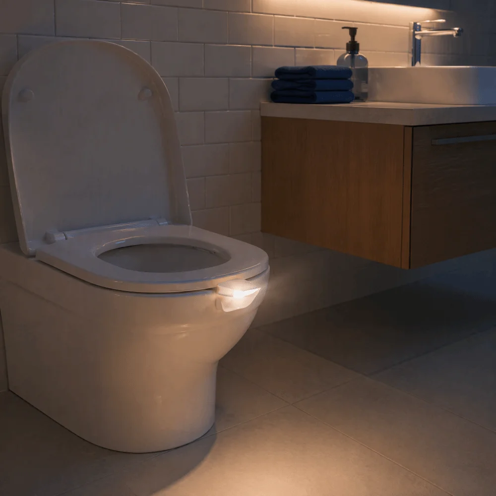 Motion Sensor Toilet Night Light Automatic LED Light Toilet Bowl Light Waterproof Design Soft-Light Bowl Night Light