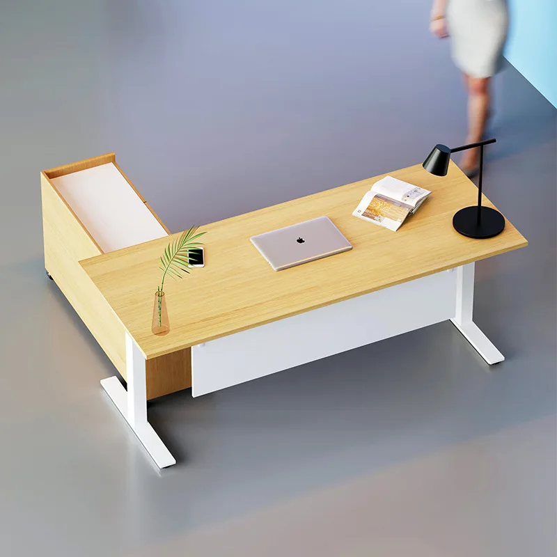 Simple modern office desk, boss table, furniture portfolio manager, single height adjustable desk, large pan table, table and