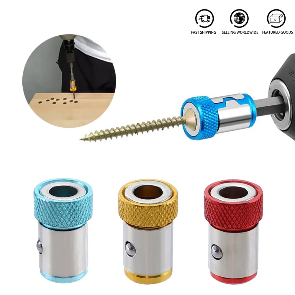 Magnetic Bit Holder Alloy Electric Magnetic Ring Screwdriver Bit Anti-Corrosion Strong Magnetizer for Phillip Drill Bit Magnetic