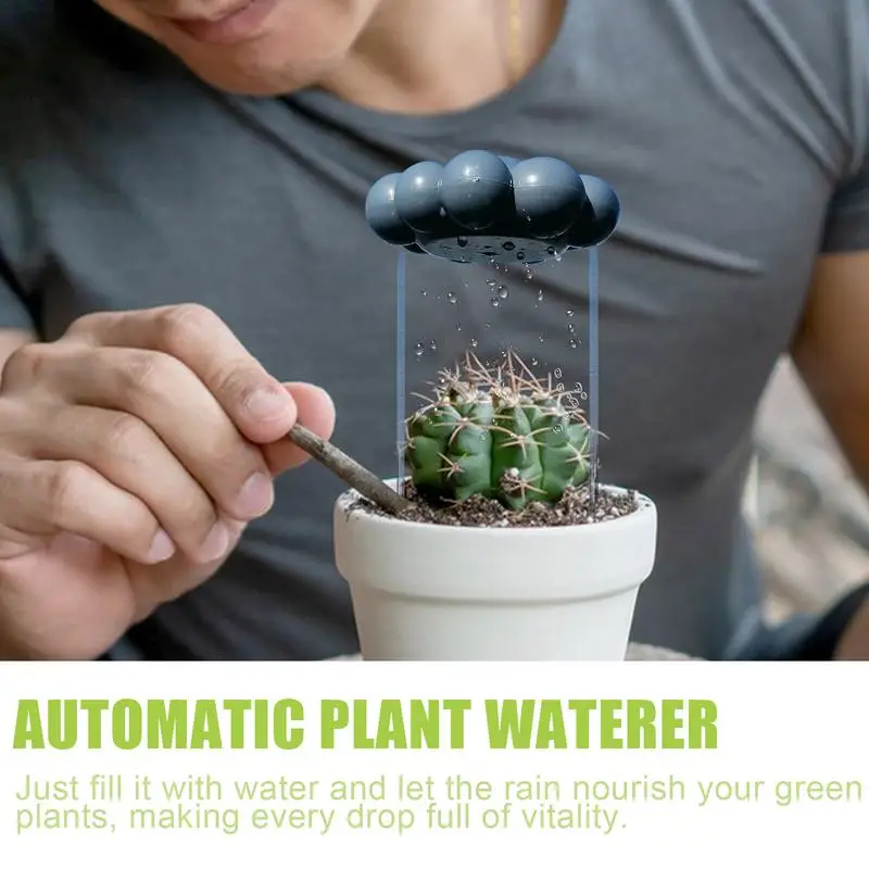 Automatic Plant Waterer Garden Plant Irrigator, Cloud Shaped Plant Irrigator Dark Clouds And Sunny Clouds for Outdoor Indoor