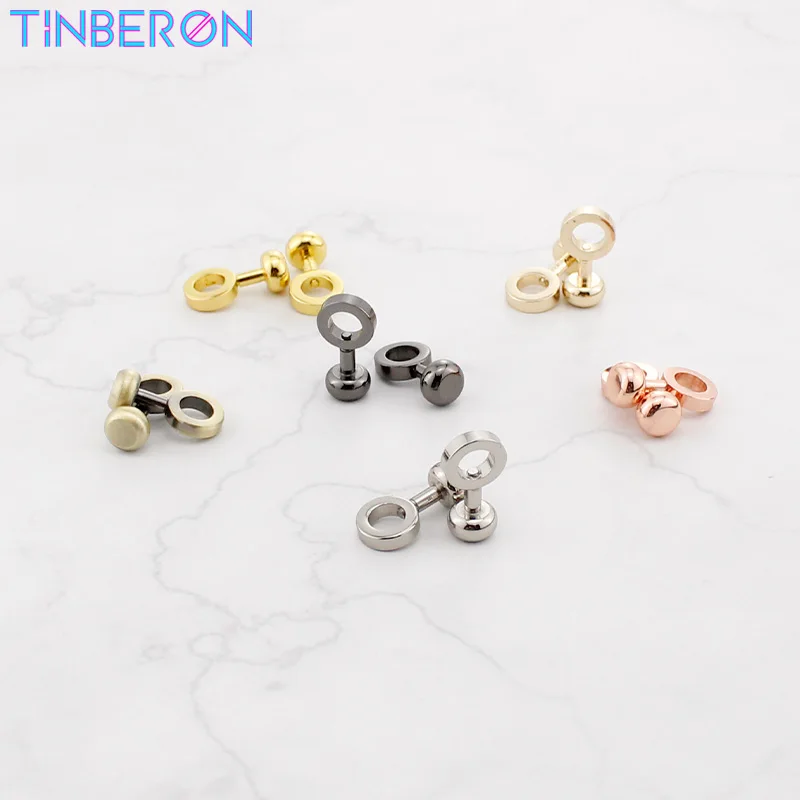 TINBERON With ORing Zipper Gap Interspersed link Bag Strap Buckle Reform Bag aggiungi Chain Stealth Buckle Bag Chain linker Monk Head