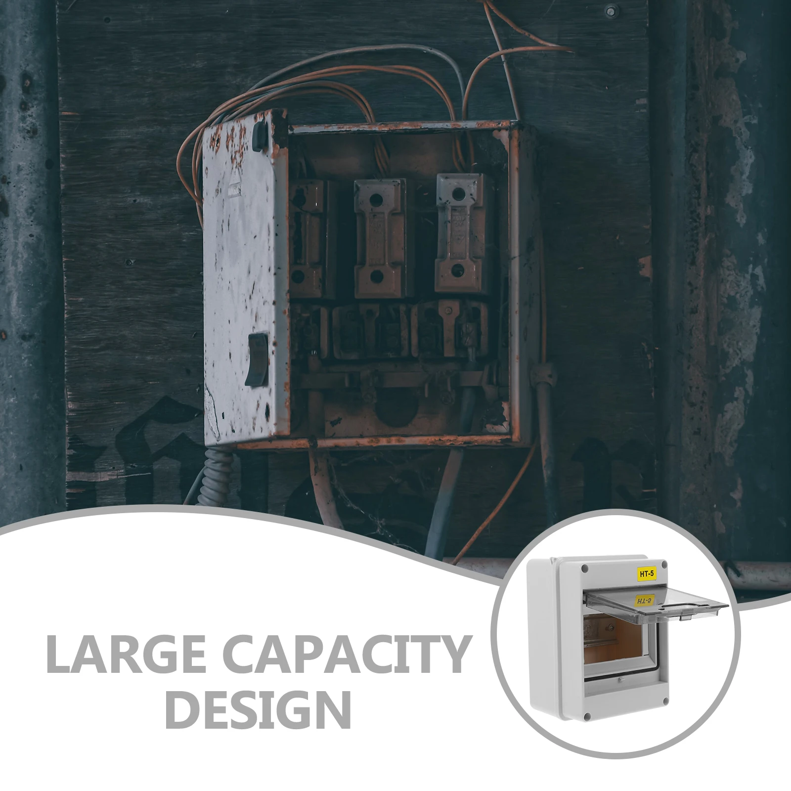 

Waterproof Distribution Box Outdoor Electrical Box Ht-5 Large Capacity Durable Easy Install ABS Electrical Boxes Plastic