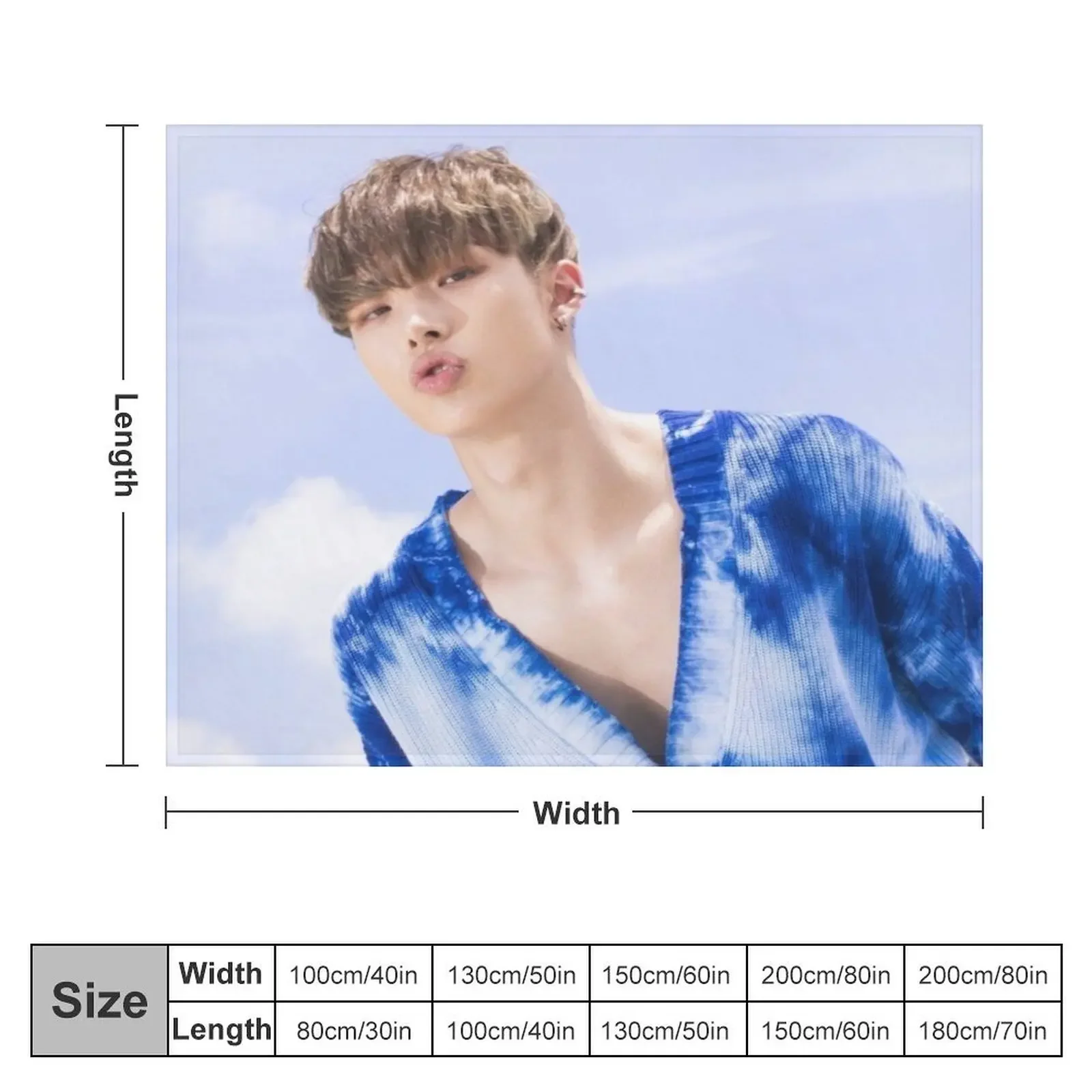 Ateez Mingi Throw Blanket Blankets For Bed Moving Thins wednesday Blankets