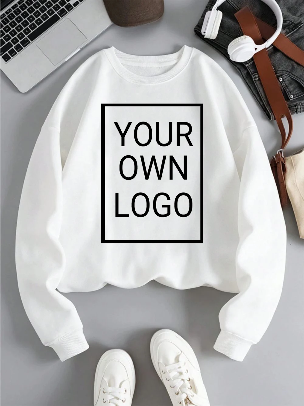 Sudaderas Básicas Personalizadas para Mujer, Sudaderas Holgadas Informales, Tops Cálidos de Forro Polar Coreano, Crea tu Propio Diseño, Pullovers Deportivos, Ropa Deportiva para Mujer