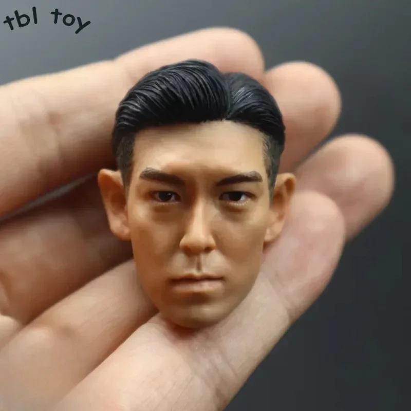 1/6 scale Choi Seung hyun head carving model Korean singer star T.O.P head played for 12in action figure toy