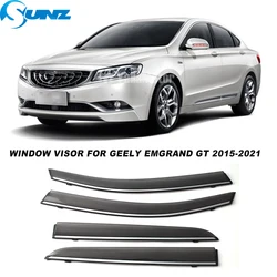 Window Visor For Geely Emgrand GT 2015 2016 2017 2018 2019 2020 2021 Side Window Deflectors Weathershield Sun Rain Guard