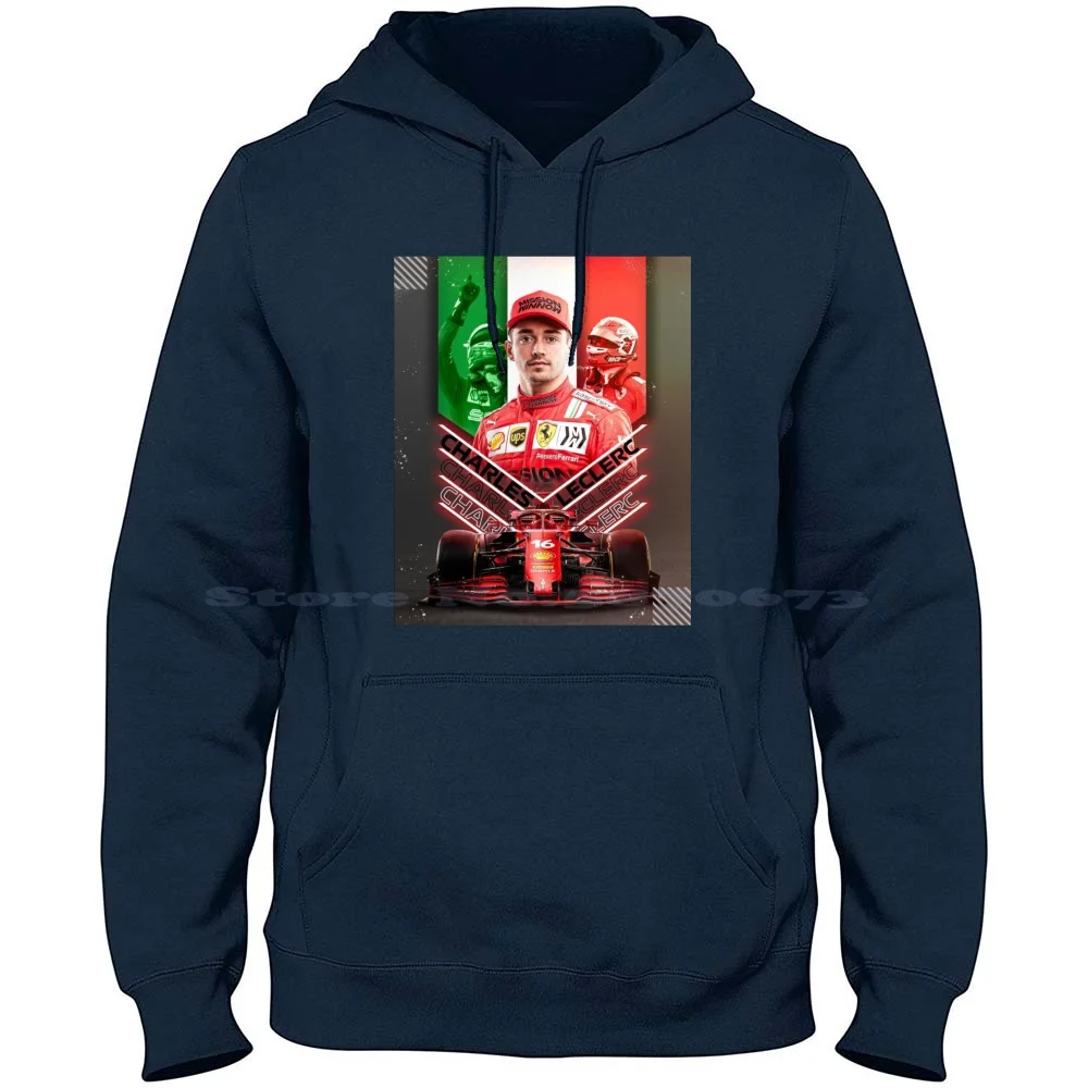 Charles Leclerc 100% Cotton Hoodie C Leclerc Charles Leclerc Wallpaper Charles Leclerc Charles Leclerc Illustration