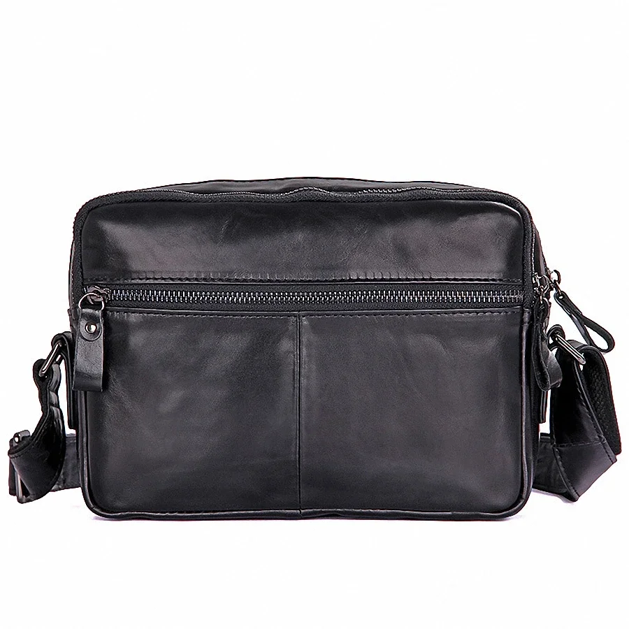 Imagem -02 - Garantia de Couro Genuíno Bolsa Crossbody Zíper Ipad Homem Messenger Bolsa de Embreagem dos Homens Carteira Pequena Aleta Bolsa Masculino Li1988 100