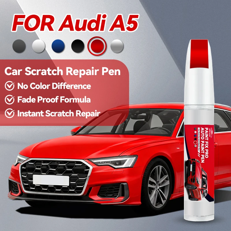 Car paint pen For Audi A5 2007-2025 B8 B9 B10  auto paint concealer pencil acrylic paints body repair car accessories detailing