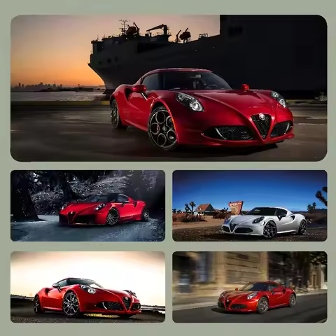 Car A-Alfa Romeo Mousepad Large Gaming Mouse Pad LockEdge Thickened Computer Keyboard Table Desk Mat