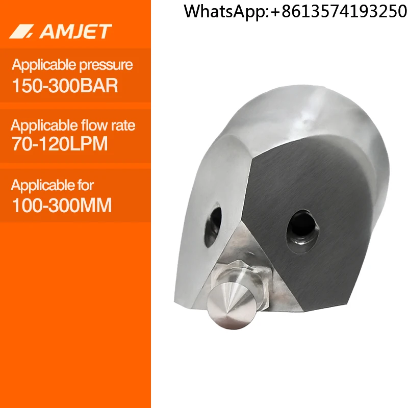 

AMJET Diamond Drill Nozzle High Pressure Sewer Cleaning Nozzle with Focused Spray Orifices for Powerful Strong Water Impact