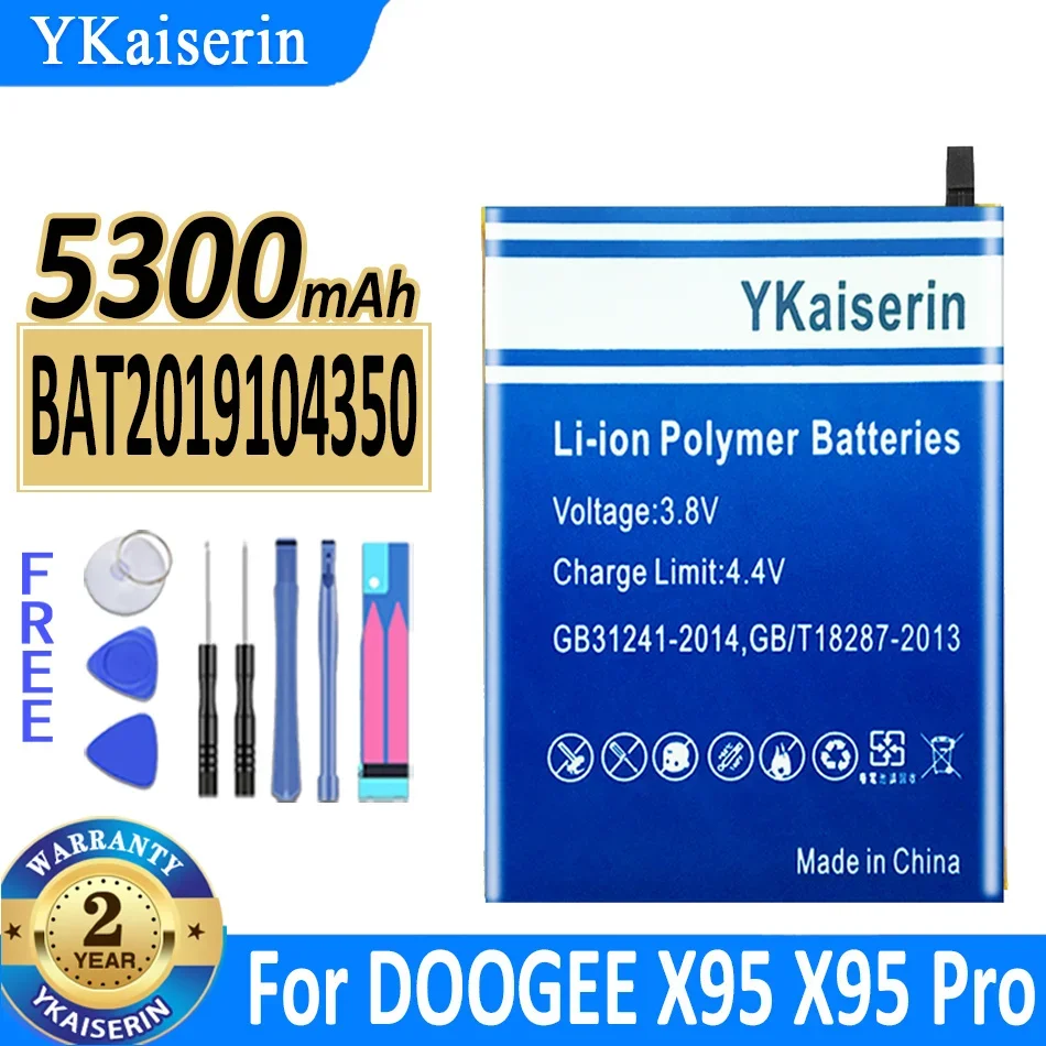 

5300mAh YKaiserin Battery BAT2019104350 For DOOGEE X95Pro X95 PRO Batteries