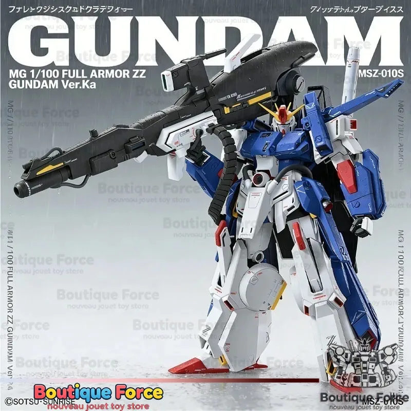 

Bandai MG Action Figure FA-010S FULL ARMOR ZZ GUNDAM Ver.Ka Model Kit Gundam IP Official Brand Licensed Collectible Building