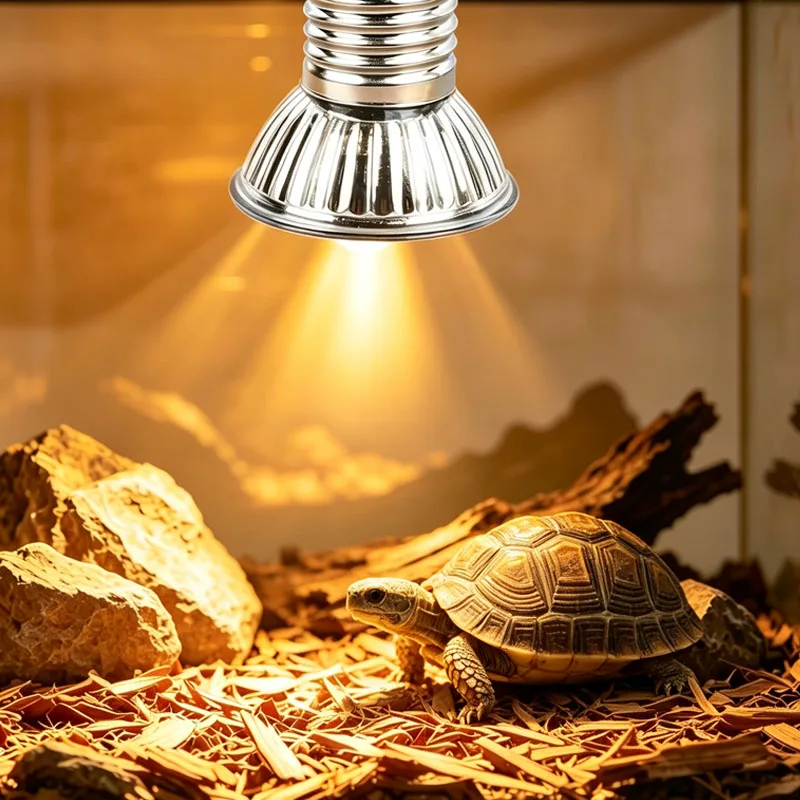 20/50/75W Wärmelampe UVA UVB Reptilien-Konstanttemperaturlampe Vollspektrum-Sonnenlampe Wärmelampe für Haustiere, Hühner und Schildkröten – Detail 1