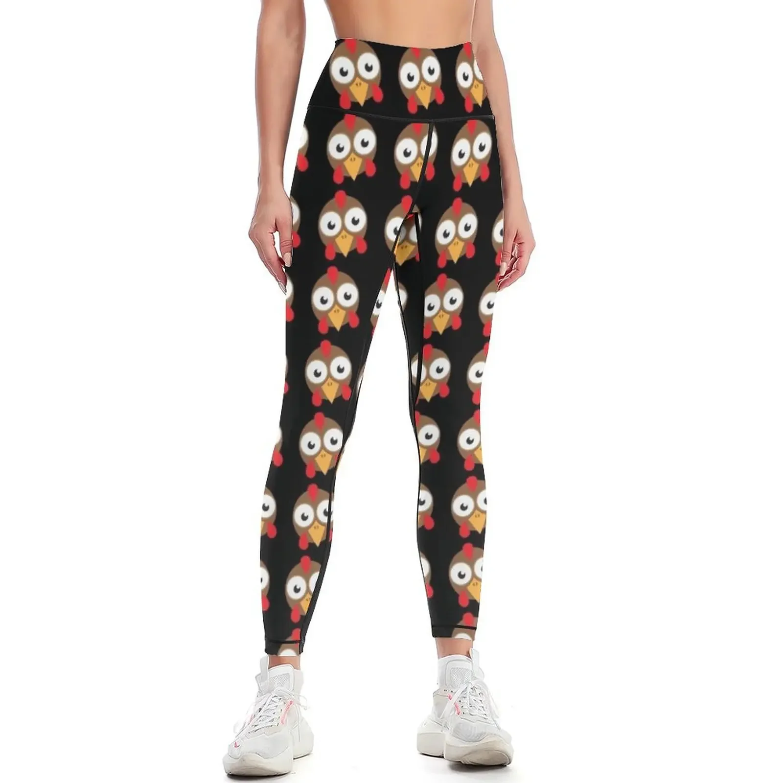 

goggly eyed turkey face Leggings harem pants gym womans gym wear workout clothes for Womens Leggings