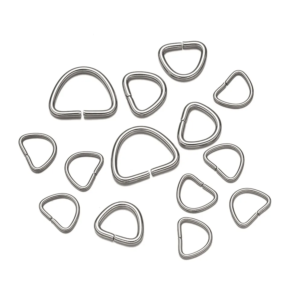 100pcs Stainless Steel Jump Ring Loops Buckle Connector For DIY Bracelet Bead Pendant Crafts Jewelry Making Accessories Findings