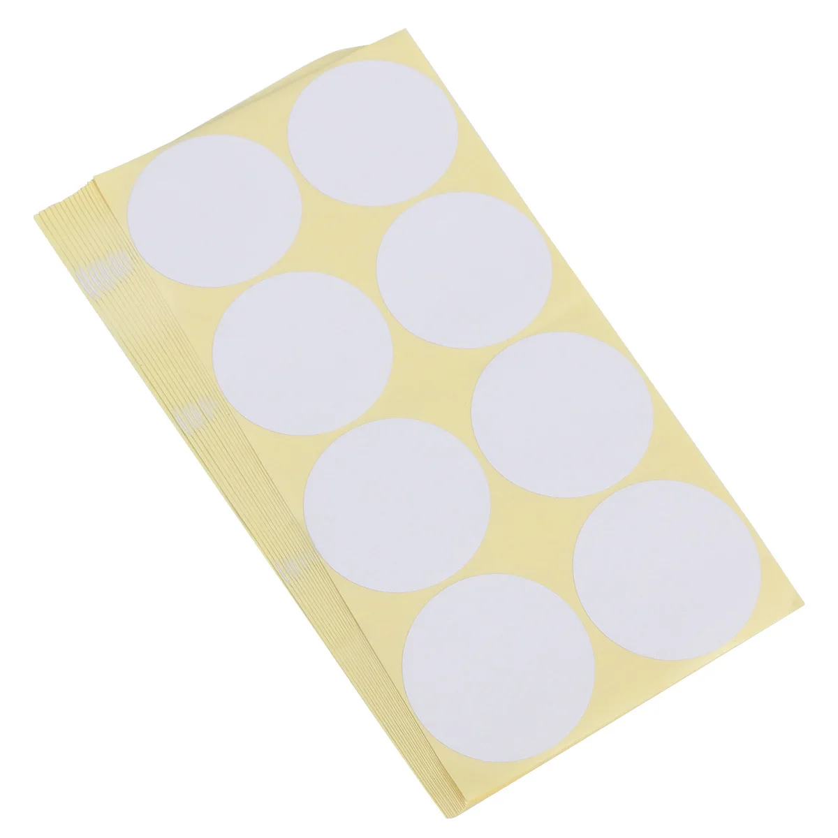 

15 Sheets Round Blank Adhesive Labels Strong Sticky Paper Stickers For Office School Home Organization Folders Containers Boxes