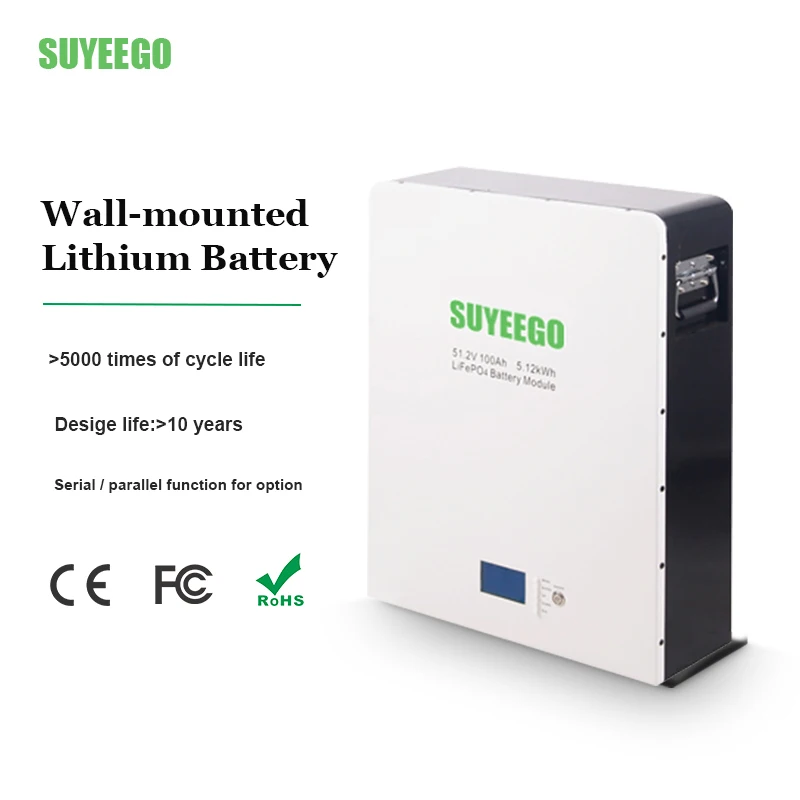 

Intelligent Monitoring with BMS A-grade 25.6/51.2V 100ah 200ah 300ah 400ah 500ah Lifepo4 Wall Mounted Batteries