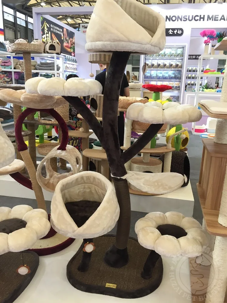 2023 New Sisal Flower Cat Climbing Frame Medium And Large Cat Jumping Platform Cat Litter Grinding Claw Cat Scratching Post