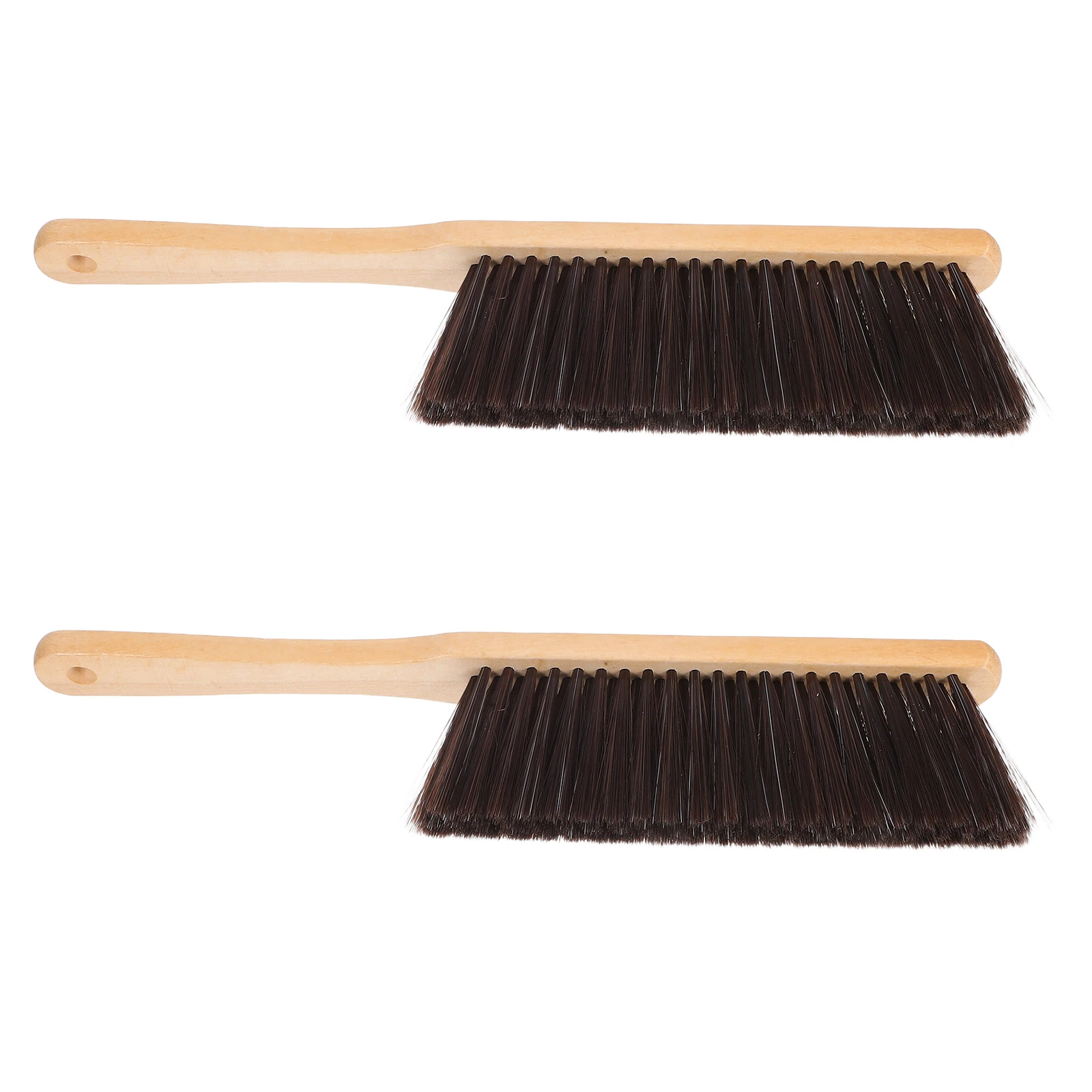 

2Pcs Wooden Fireplace Brush Long Handle Ash Cleaning Brush for Hearth Fireplace Dust Dirt Removal Fine Bristles Home Use