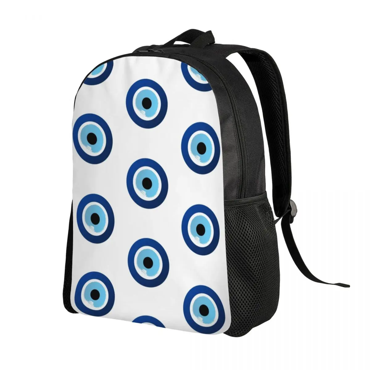 Greek Evil Eye Hamsa Laptop Backpack Women Men Casual Bookbag for College School Students Nazar Amulet Boho Charm Bags