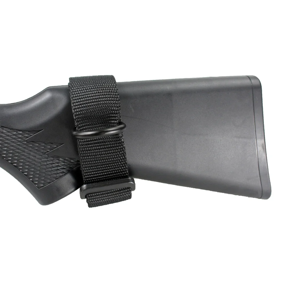 Tactical Heavy Duty ButtStock Gun Sling Adapter Universal Fit for Shotgun Rifle Attachment Mount image 3