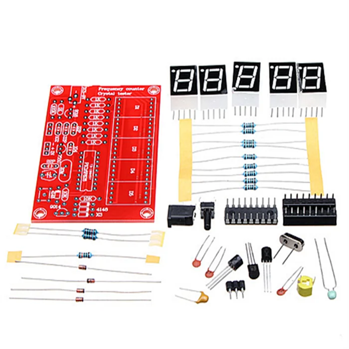 1Hz-50MHz frequency meter crystal vibration measurement Frequency measurement five-digit digital tube display DIY kit