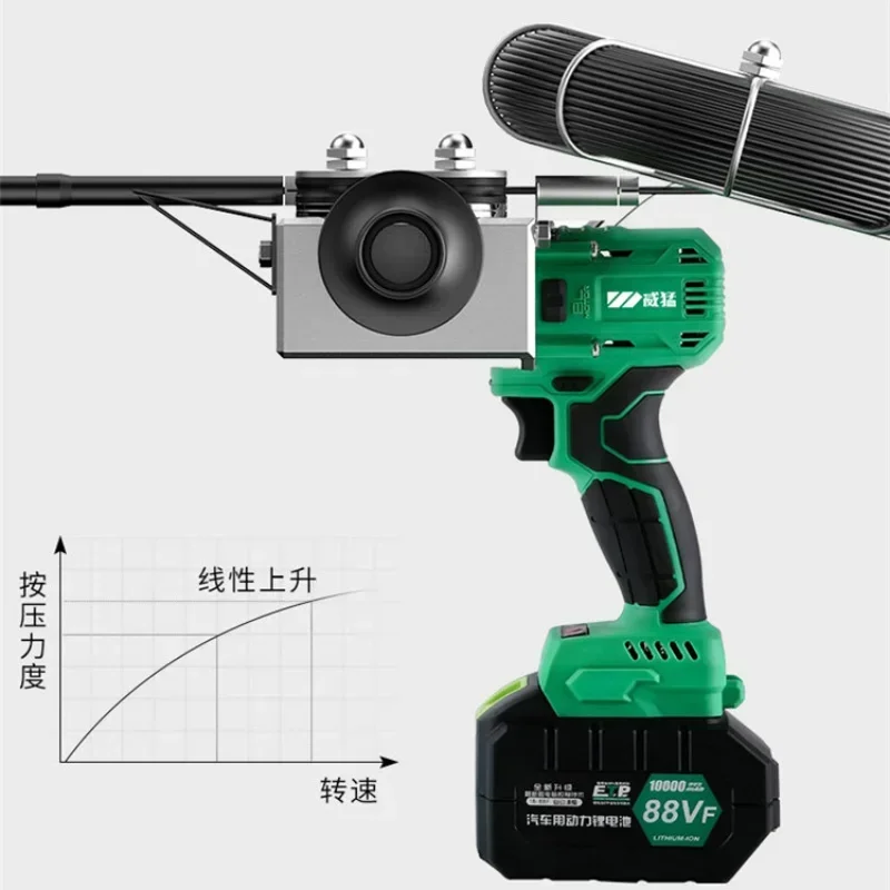 New arrival electrician 1000MAH lithium stringing machine cable automatic wall lead wire electric charging threading machine