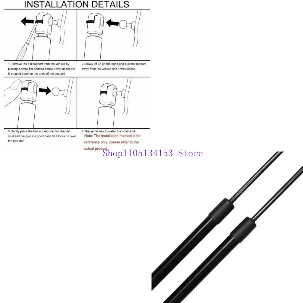 

hg89 Set of 2 Trunk Gas Spring Shock Hood Suitable for 81850-M60M00 81860-M60M00 Rear Hatchs Lift Support Struts Vehicle Part