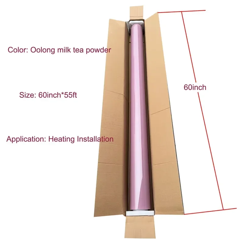 New Arrival Ultra Glossy Pink PET Car Wraps Vinyl Film Self-Healing Anti-Scratch Color Changing Wrap Film for Car Body PPF