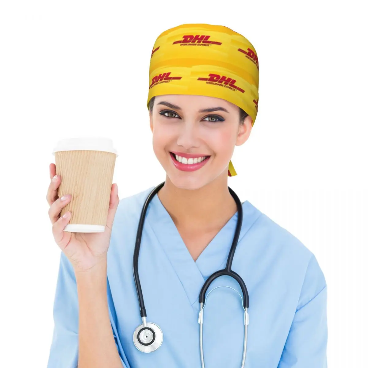 Global Express DHL Scrub Hat Doctor Working Surgical Cap Men Women Adjustable Nursing Caps for Dentist