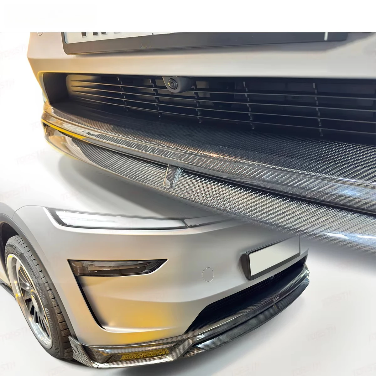 

Topsth 2025+ Model Y Body Kit Juniper Front Lip Side Skirts Rear Diffuser Bumper Dry Carbon Fiber Exterior Trim Upgrade