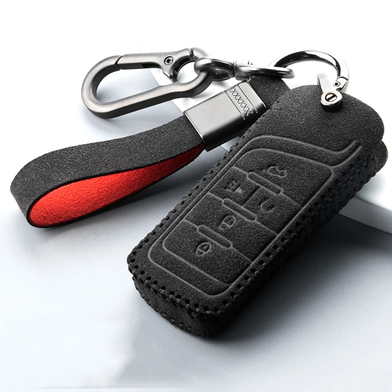 

High Quality Suede Leather Car Key Case Cover For GAC Trumpchi GS GS3 GS4 GS7 GS8 GM8 GS5 GA6 GM6 GA3 GA3S GA5 GA6 GA4 Car