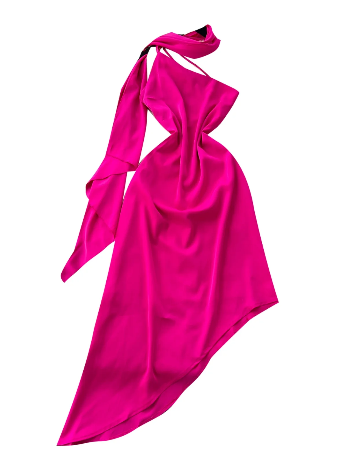 Vaion Aosphere Sensation ฤดูร้อน 2025 เอวสูง A-Line Dr การออกแบบที่ไม่สม่ําเสมอ Slimming Sa ผ้าไหมซาตินยาว Sve Dr