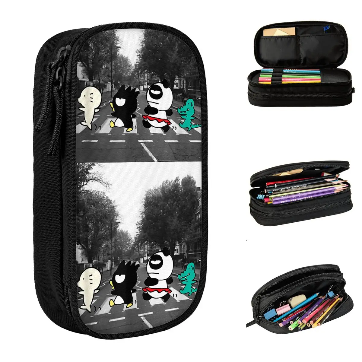 Badtz Maru Crosswalk Pencil Cases Fashion Pen Bag Student Big Capacity Students School Gifts Pencilcases