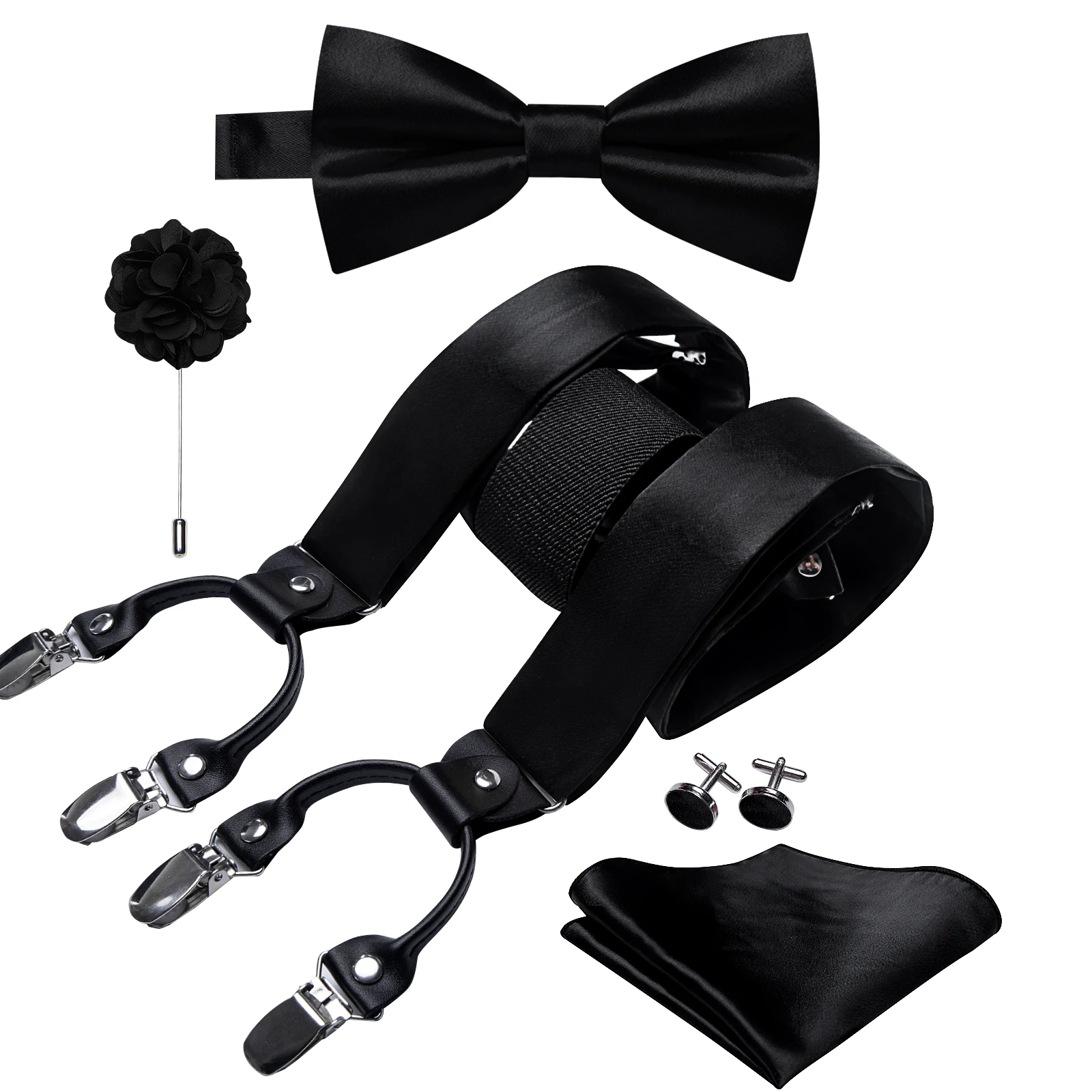 Conjunto de tirantes de satén - Men'S Formal Wear With Suspenders reseña y precio