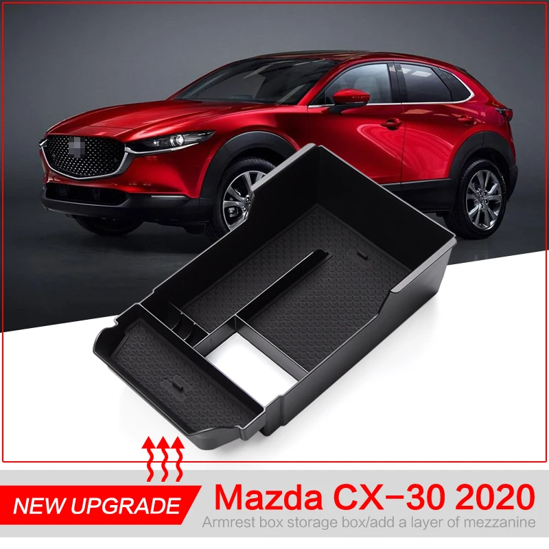 Smabee for Mazda CX-30 CX30 2020 -2026 with Wireless Charging Console Armrest Storage Box Tray Organizer Accessories Tidying