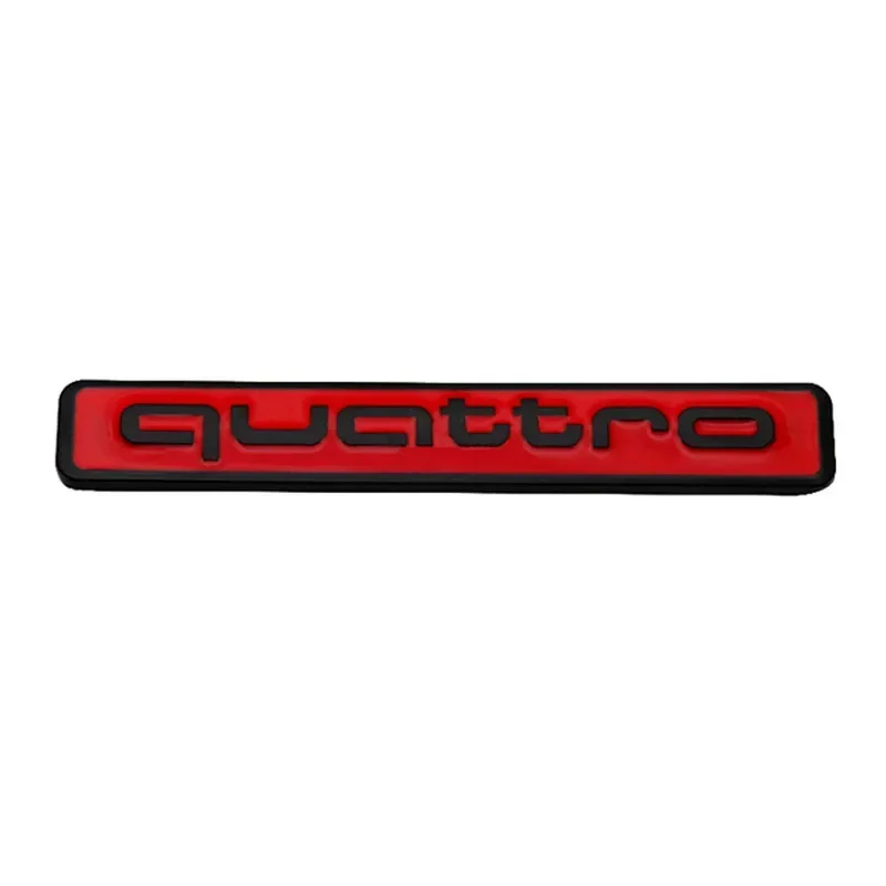 3D Quattro Metal Emblem For Audi A3 A4 A5 A6L A7 A8 Q3 Q5 Q7 S3 S4 S5 RS3 RS4 RS6 R8 TT B5 B6 Car Trunk body Logo Accessories