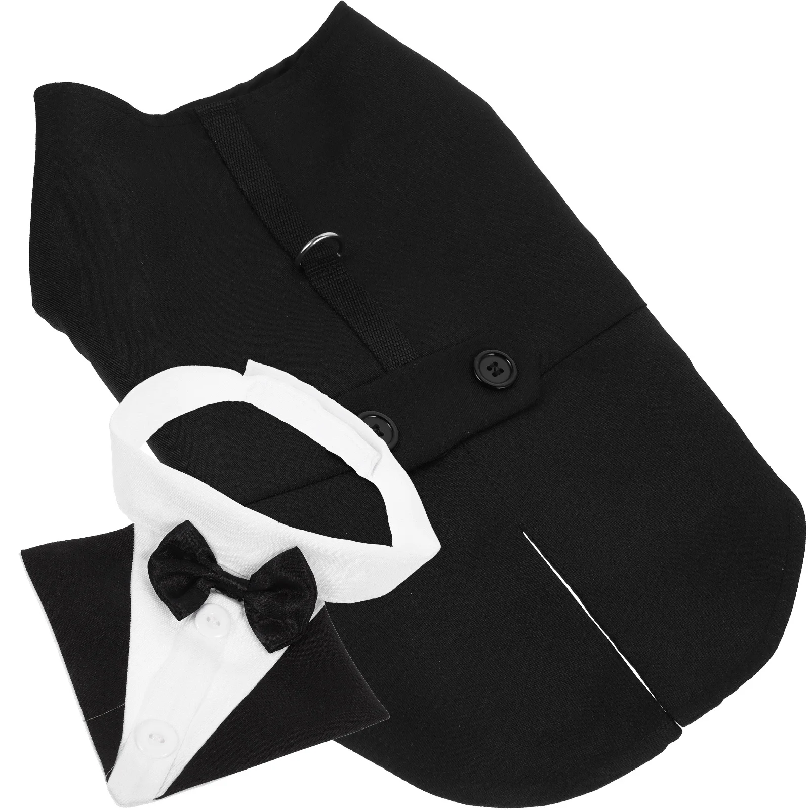 

1 Set Dog Tuxedo Suit Bandana Collar For Small Medium Large Dogs Wedding Party Formal Wear Pet Costume Puppy Dress Accessory
