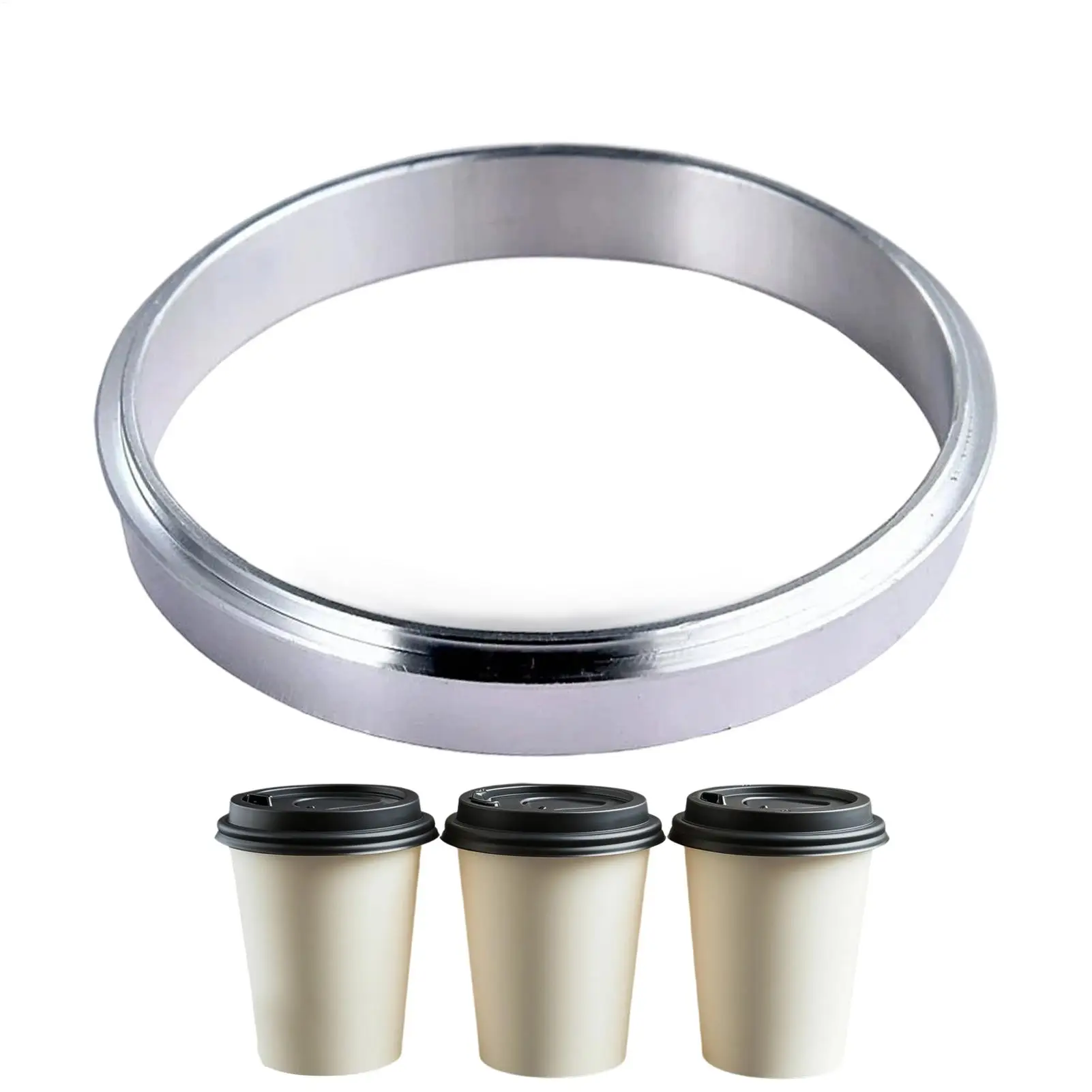 Aluminum Cup Seal Rings Flat Replacement Gasket 95mm to 90mm Metal Cup Seal Rings for Milk Tea Drinks Stores Food Trucks Sealer