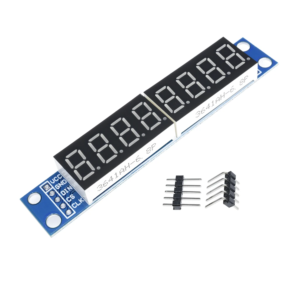 Max7219-ドットマトリックス8桁,デジタル真空管ディスプレイモジュール,LEDディスプレイ,3.3v,5v,マイクロシリアルドライバー,7セグメント