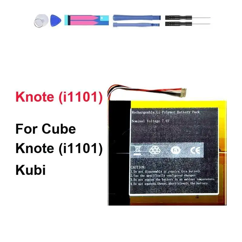 

Hardwearing 4000mAh Reliable Replacement Tablet Battery For Alldocube Cube Knote i1101 8 Holes Tablet PC i1101 8