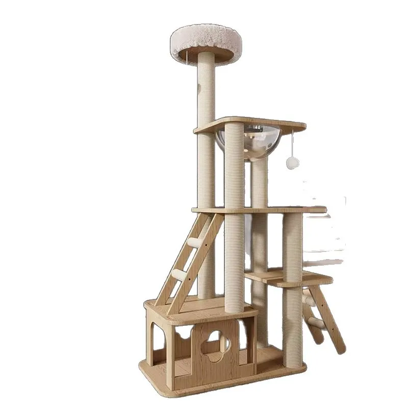 

Рамка для лазания для кошек, гнездо, дерево, встроенная большая космическая капсула, рамка для кошек, когтеточка, платформа для прыжков для кошек