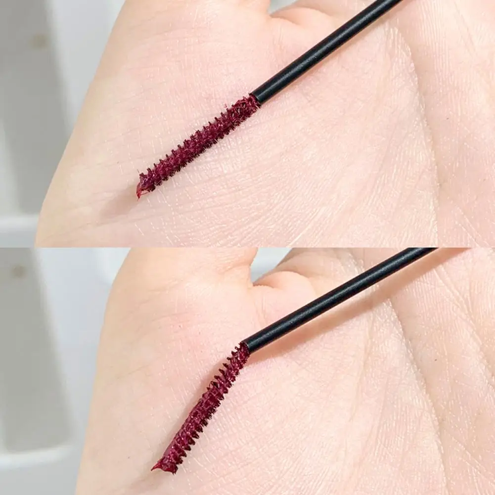 Ultrafijne Kleine Borstelkop Mascara Verlengende Magische Kleur 3d Lash Wimper Verlenging Oogwimpers Langdragende Zwarte Mascara