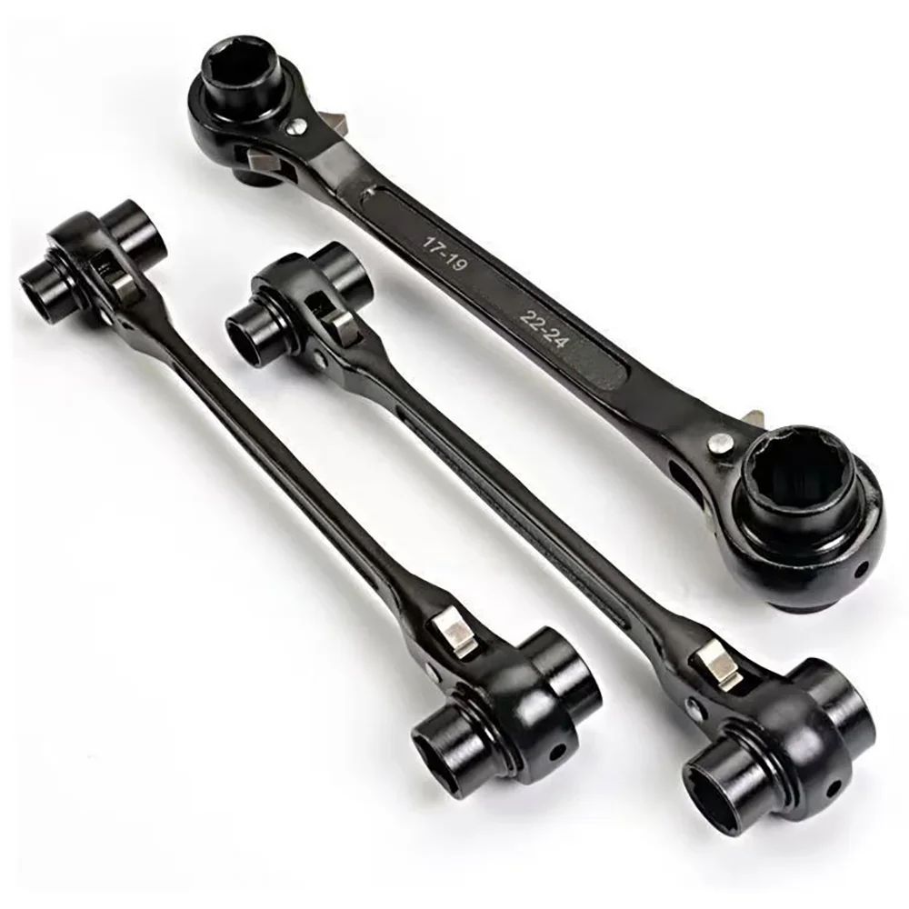 4in1 High hardness industry Hex Key Ratchet Wrench, Double-Sided Multifunctional Adjustable direction  Very Useful for Easy Work