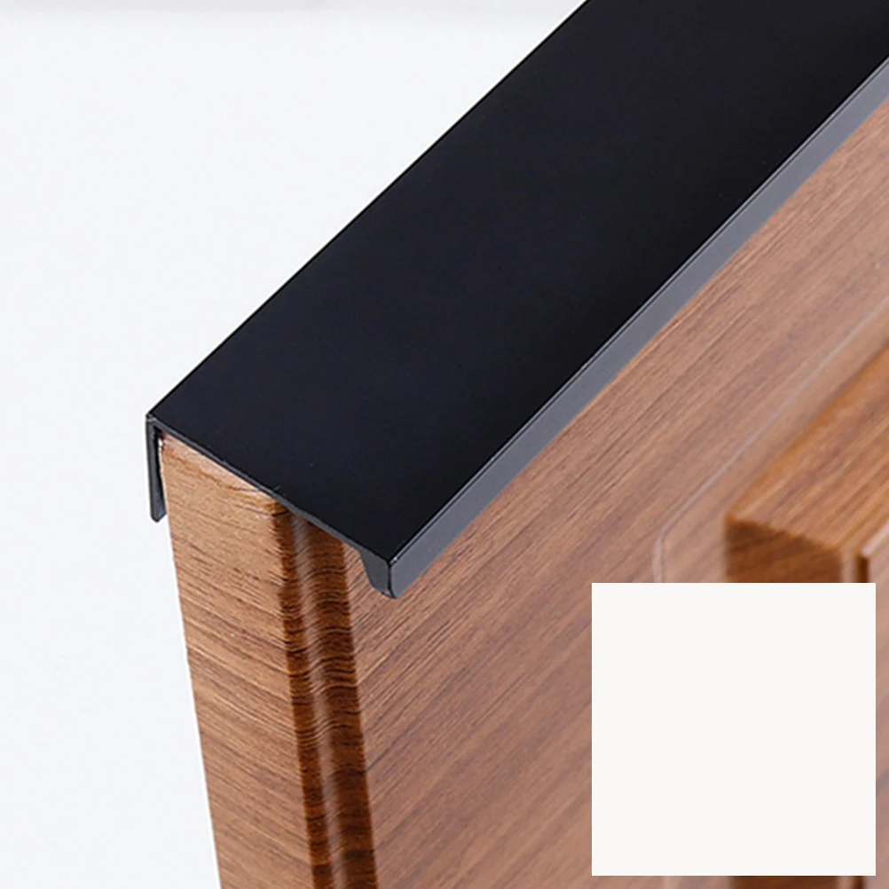 

3Pcs 150mm Modern Minimalist Hidden Cabinet Handles T-Shaped Durable Furniture Pulls for Drawers Cupboards Black