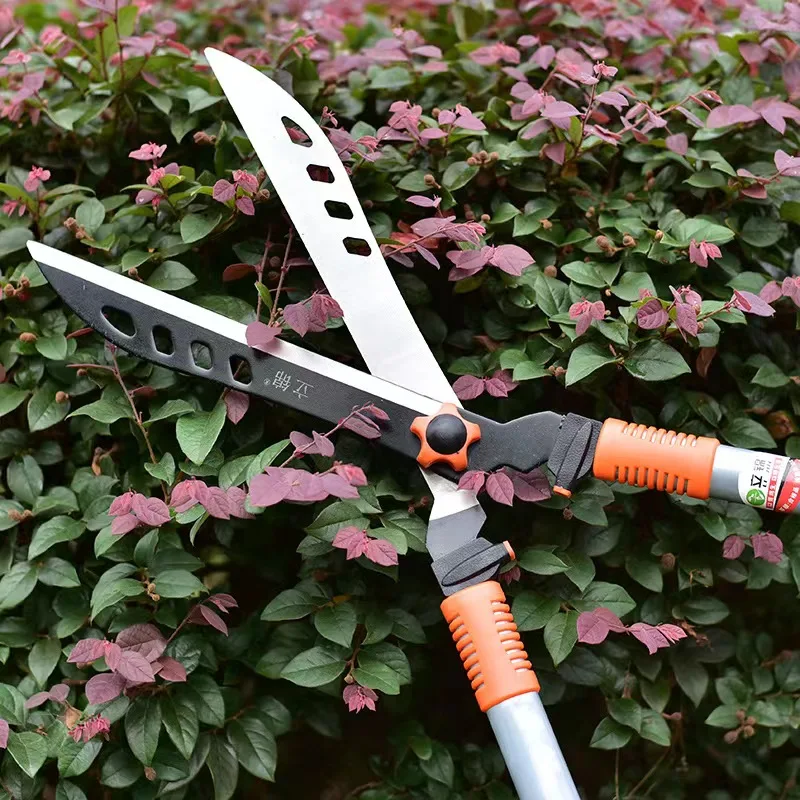 Horticultural manganese steel large branch greening shears trimming flowers trimming trees lawn wide edge big head shears