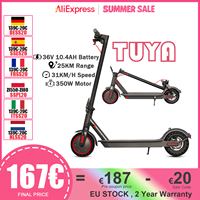 JUICEASE TUYA Electric Scooter 25KM Range 36V 10.4Ah 31KM/H 350W Power Motor Smart APP 8.5 Inch Foldable Adult Kick Escooter