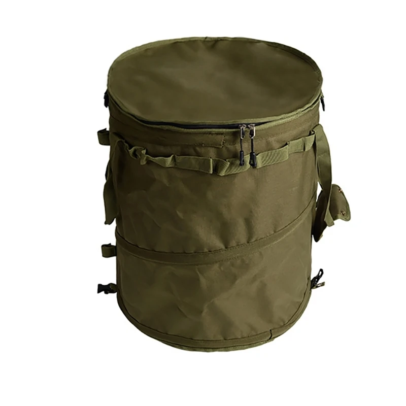 

Large Capacity Rubbish Holder with Handle Picnics Foldable Garbage Can Camping Trash Can Folding Outdoor Trash Container